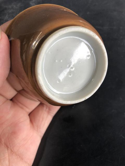 古玩陶瓷外紫金內青花花卉斗雞圖杯碟拍賣,當前價格4680元