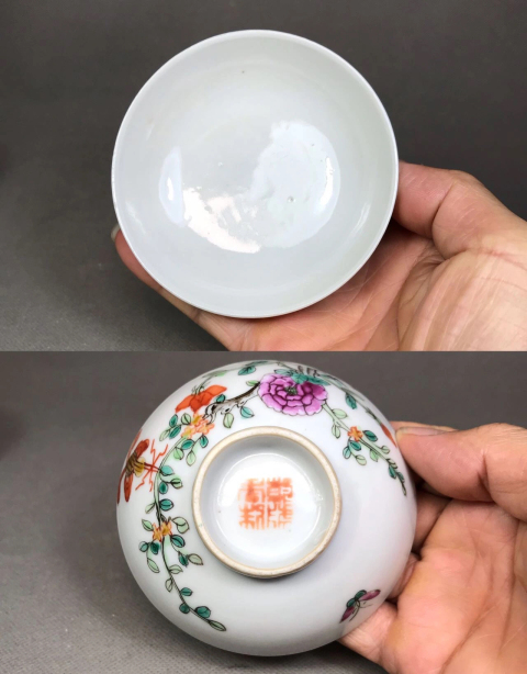 古玩陶瓷(清晚期)(畫工精美細路)粉彩花卉紋蓋碗拍賣,當前價格0元