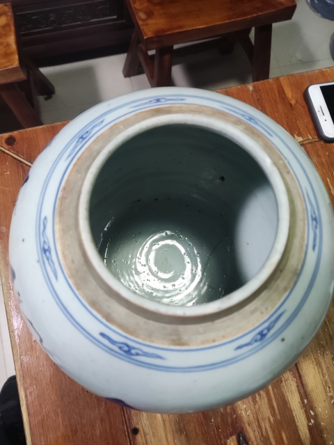 古玩陶瓷清代乾隆山水紋青花罐拍賣,當前價格4688元