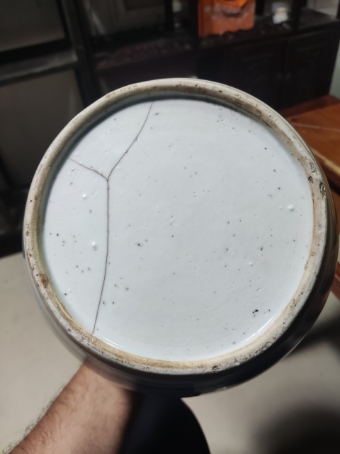 古玩陶瓷清代乾隆山水紋青花罐拍賣,當前價格4688元