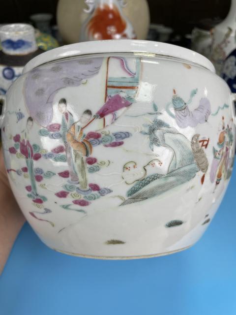古玩陶瓷清同治 精品 粉彩人物故事紋粥罐拍賣，當(dāng)前價格2900元