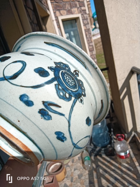 古玩陶瓷康熙青花雙獅戲繡球香爐拍賣,當前價格3100元