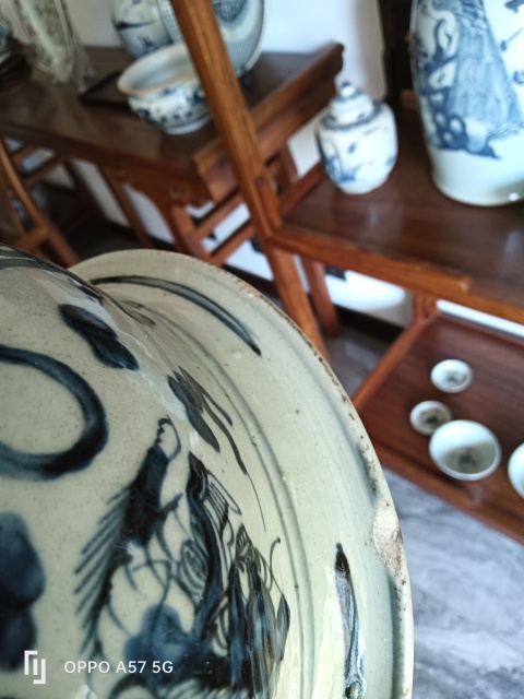 古玩陶瓷康熙青花雙獅戲繡球香爐拍賣,當前價格3100元
