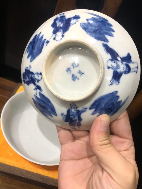 古玩陶瓷(新年放漏中)晚清-八仙青花人物紋-蓋碗拍賣,當(dāng)前價格4279元