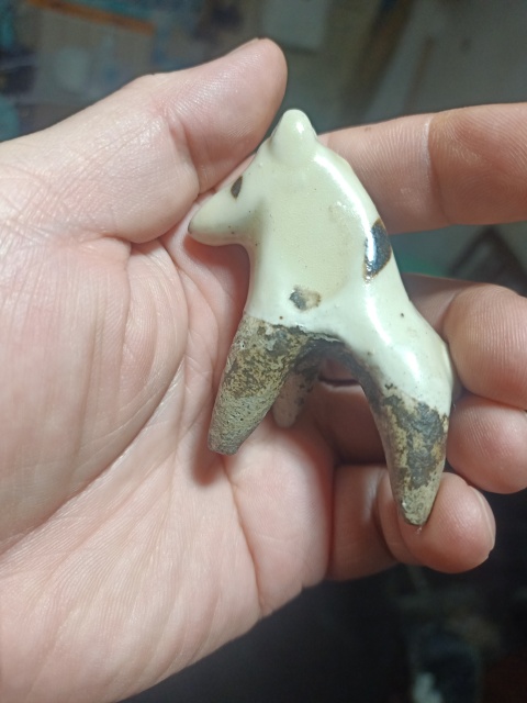古玩陶瓷遼金時期點彩小羊拍賣，當前價格1588元