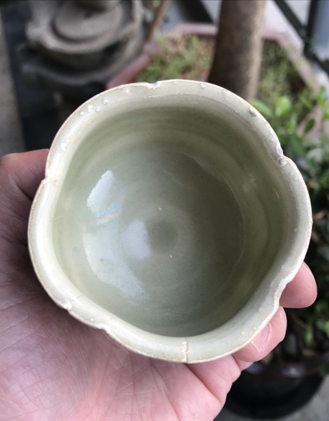 越窯系青瓷花口杯拍賣，當前價格1800元