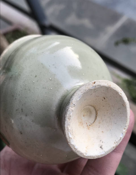 古玩陶瓷越窯系青瓷花口杯拍賣，當前價格1800元