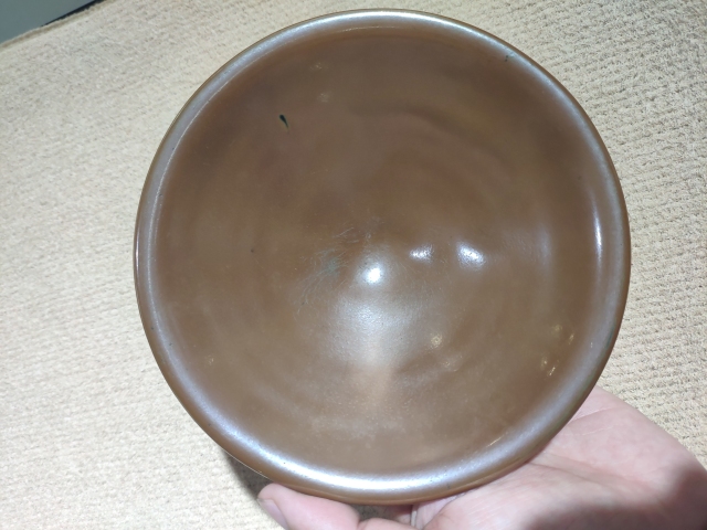 古玩陶瓷北宋紫金釉耀州窯盞拍賣，當前價格120000元