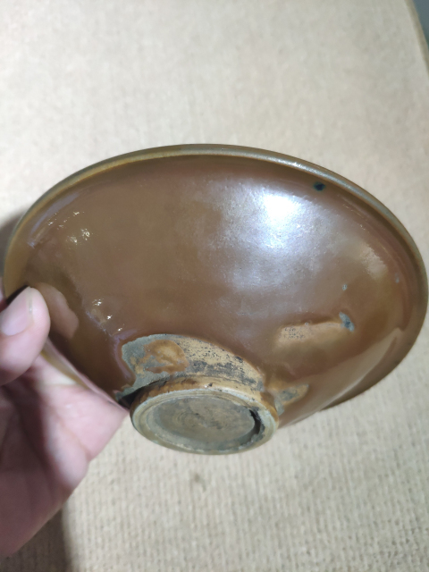 古玩陶瓷北宋紫金釉耀州窯盞拍賣，當前價格120000元