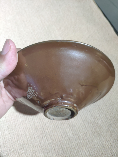 古玩陶瓷北宋紫金釉耀州窯盞拍賣，當前價格120000元