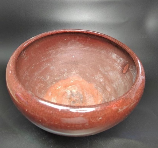 古玩陶瓷（晚清）紅釉香爐拍賣，當前價格900元