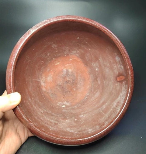 古玩陶瓷（晚清）紅釉香爐拍賣，當前價格900元