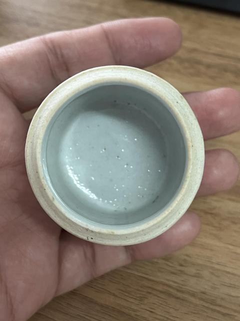 古玩陶瓷晚清山水紋青花蓋盒拍賣,當前價格800元