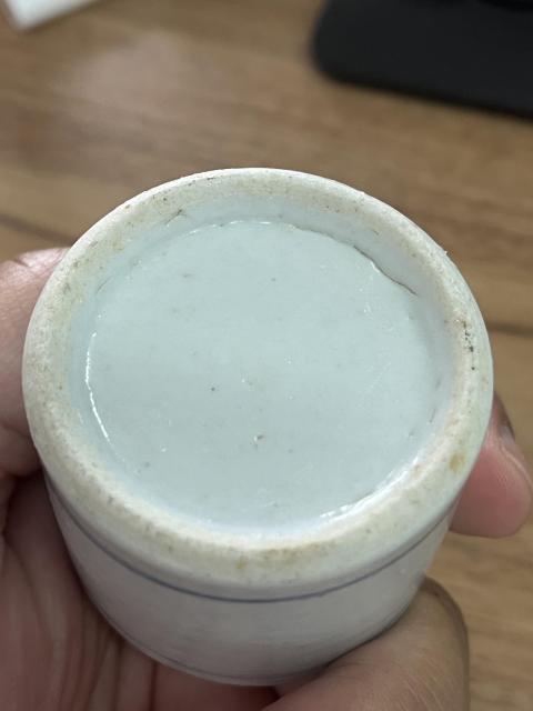 古玩陶瓷晚清山水紋青花蓋盒拍賣,當前價格800元