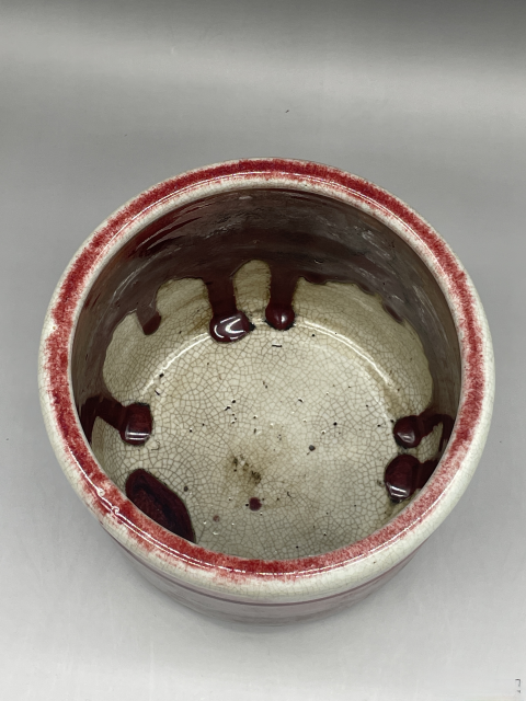 古玩陶瓷清中晚期窯變釉三足爐拍賣，當前價格6500元