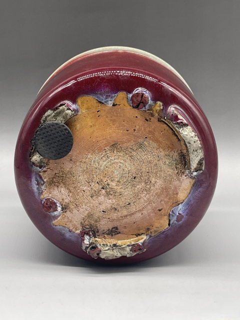 古玩陶瓷清中晚期窯變釉三足爐拍賣，當前價格6500元