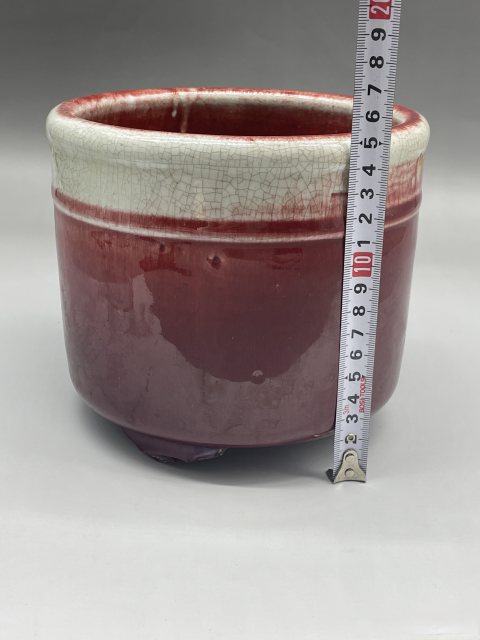 古玩陶瓷清中晚期窯變釉三足爐拍賣，當前價格6500元