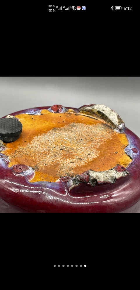 古玩陶瓷清中晚期窯變釉三足爐拍賣，當前價格6500元