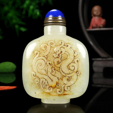 古玩玉器和田玉鼻煙壺拍賣，當前價格3000元