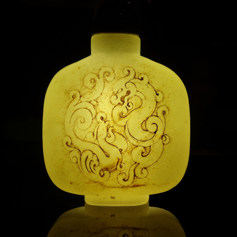 古玩玉器和田玉鼻煙壺拍賣，當前價格3000元