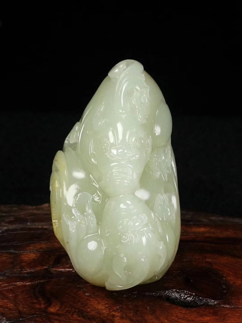 古玩玉器特價??松石雙色巧雕“大圣歸來”拍賣，當前價格6688元
