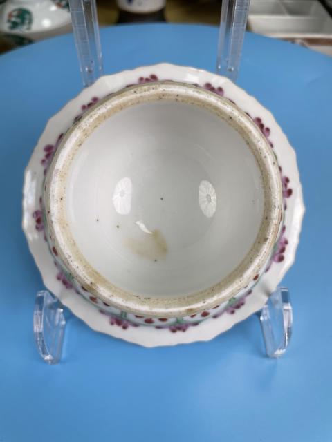 古玩陶瓷清咸豐 精品料彩粉彩花卉紋高足菱口盤拍賣,當(dāng)前價格2100元