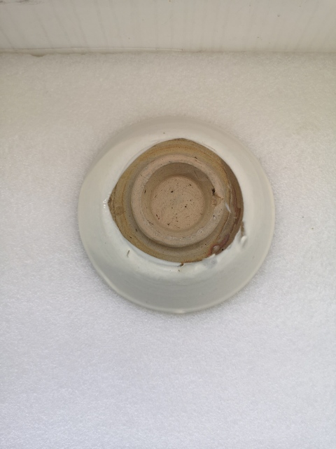 古玩陶瓷元代磁州窯褐彩花卉紋碗拍賣,當前價格450元