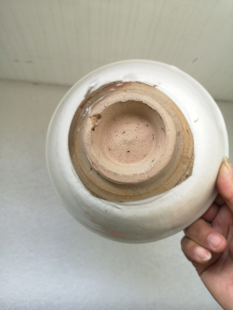 古玩陶瓷元代磁州窯褐彩花卉紋碗拍賣,當前價格450元