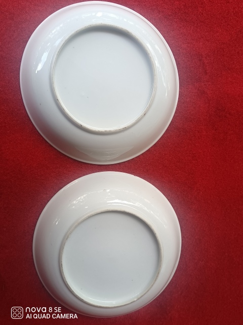 古玩陶瓷民國(guó)花鳥紋彩繪盤一對(duì)拍賣，當(dāng)前價(jià)格1000元