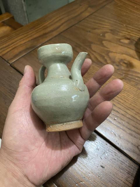 古玩陶瓷元末明初?影青執壺拍賣,當前價格2200元
