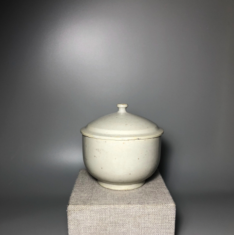 古玩陶瓷帶蓋少見(jiàn)青白釉大蓋缽拍賣，當(dāng)前價(jià)格1888元