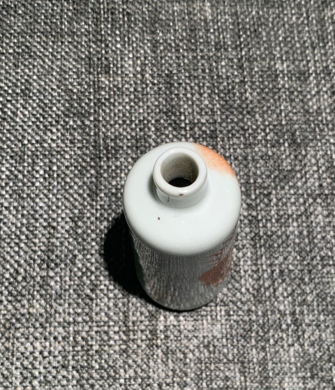 古玩陶瓷【望月樓】晚清礬紅獅紋鼻煙壺拍賣,當前價格3600元
