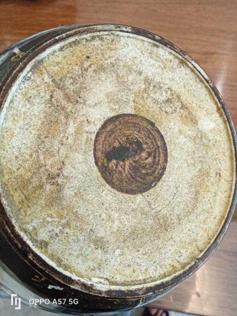 古玩陶瓷清中期鐵銹釉青花山水紋香爐拍賣，當前價格1400元