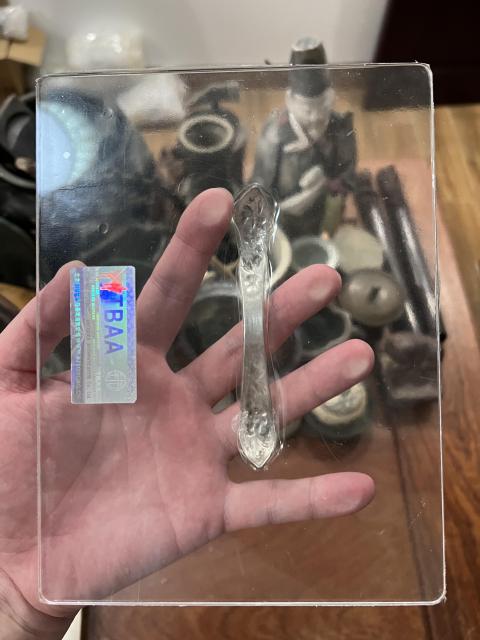 古玩雜項清代手工銀發(fā)簪拍賣,當前價格450元