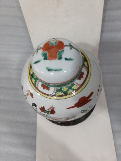 古玩陶瓷五彩小罐拍賣，當前價格5888元
