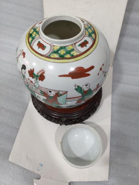古玩陶瓷五彩小罐拍賣，當前價格5888元