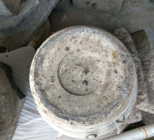 古玩陶瓷明末清初磁州窯白地黑花案缸拍賣，當(dāng)前價格1500元