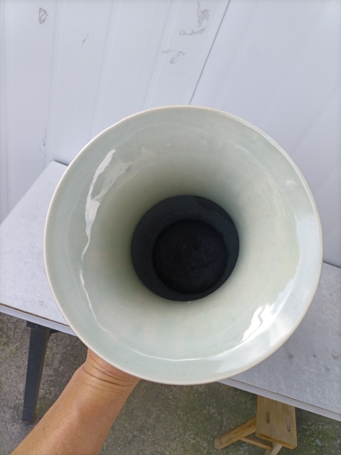 古玩陶瓷青花牡丹花卉雙鋪耳瓶拍賣，當(dāng)前價(jià)格900元