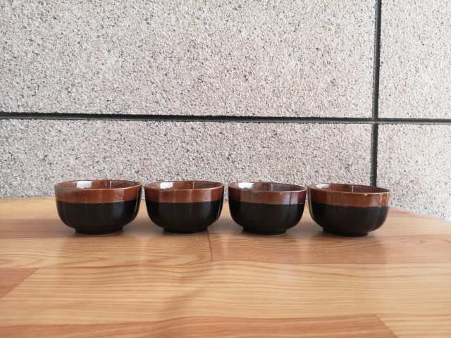 古玩陶瓷八十年代紫金釉黑釉杯拍賣，當前價格260元