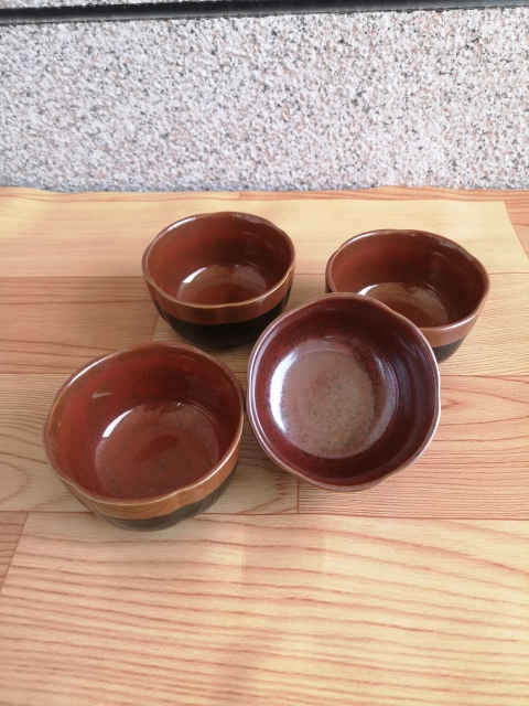 古玩陶瓷八十年代紫金釉黑釉杯拍賣，當前價格260元