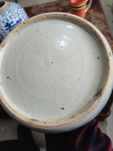 古玩陶瓷大罐子牡丹大罐嘉慶青花牡丹紋罐,景德鎮窯口拍賣,當前價格1888元