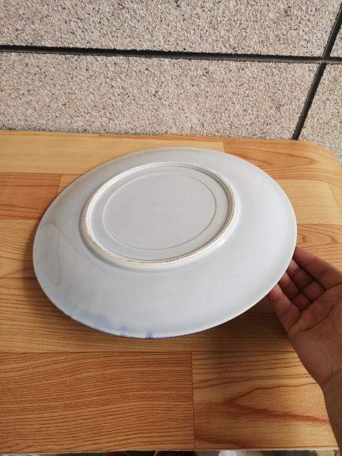 古玩陶瓷六十至八十年代青花盤拍賣，當(dāng)前價(jià)格399元