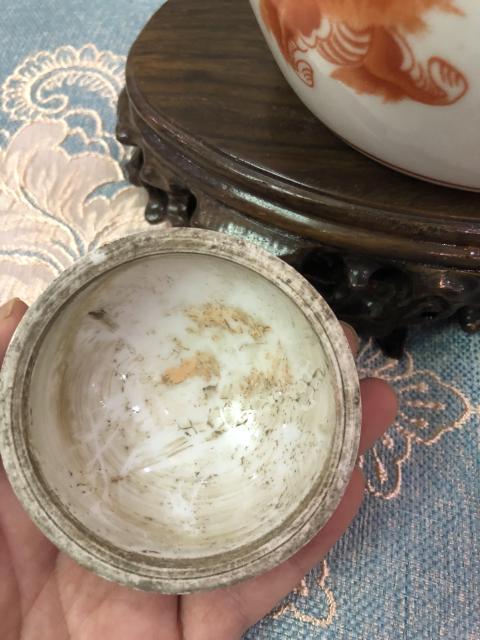 古玩陶瓷民國-礬紅太獅少保紋蓋罐（一對）拍賣，當前價格3369元