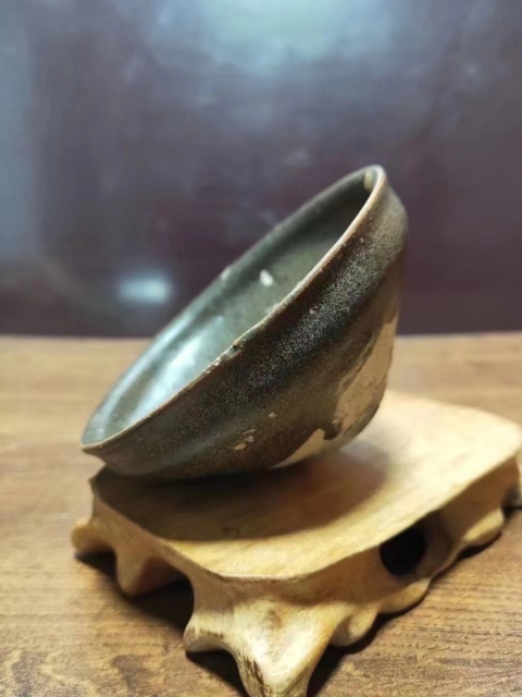 古玩陶瓷黑釉茶盞拍賣，當前價格1800元