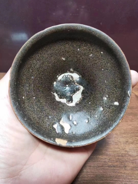 古玩陶瓷黑釉茶盞拍賣，當前價格1800元