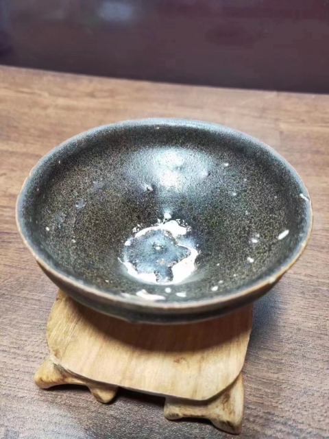 古玩陶瓷黑釉茶盞拍賣，當前價格1800元