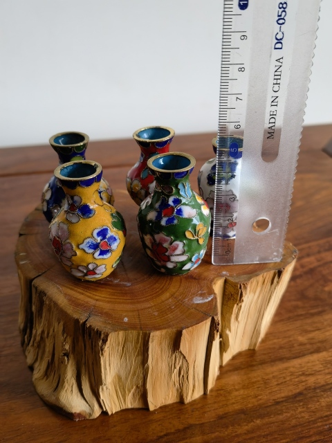 古玩雜項景泰藍銅瓶拍賣,當前價格150元