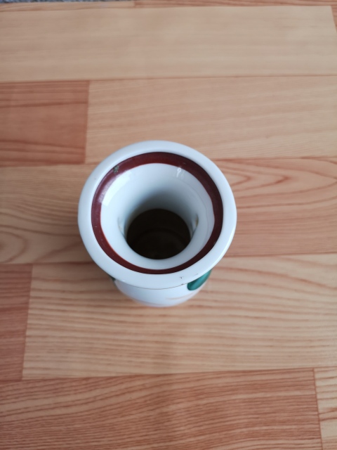 古玩陶瓷出口創匯期花卉紋雙耳盤口瓶拍賣,當前價格198元