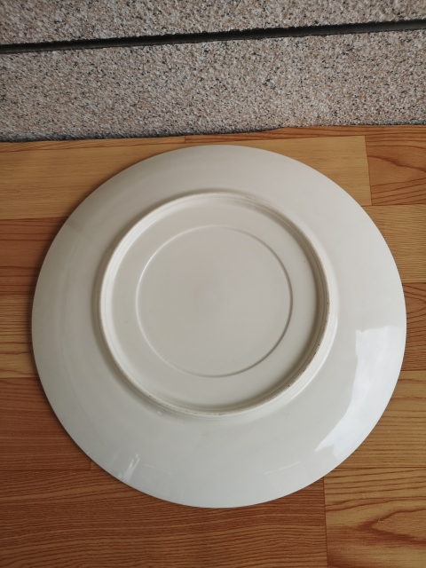 古玩陶瓷六十至八十年代青花粉彩花鳥紋盤拍賣，當(dāng)前價(jià)格680元
