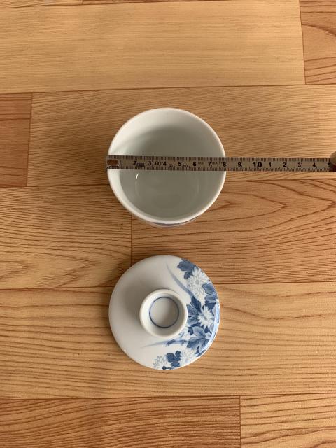 古玩陶瓷六十至八十年代花卉紋蓋杯拍賣，當前價格160元